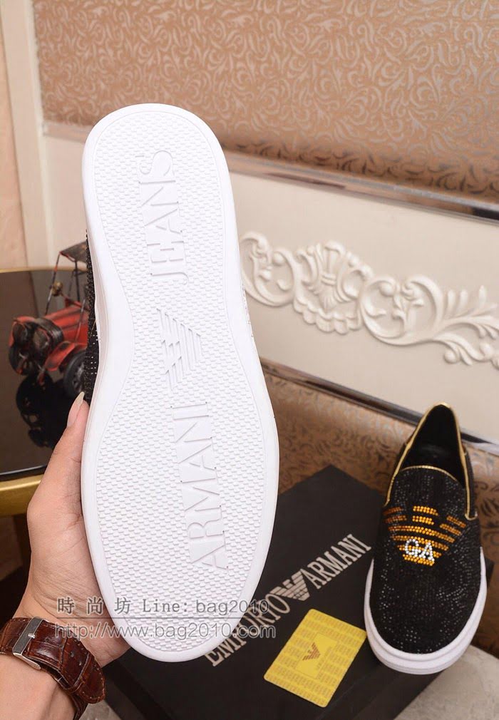 Armani男鞋 原版專櫃潮鞋 頂級牛皮 歐美時尚風格 阿瑪尼休閒男鞋  jpx2173